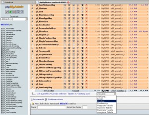 PhpMyAdmin Tabellen löschen
