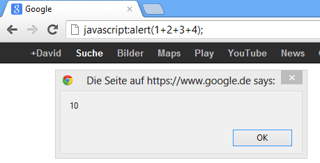 Javascript-URL Javascript-URL